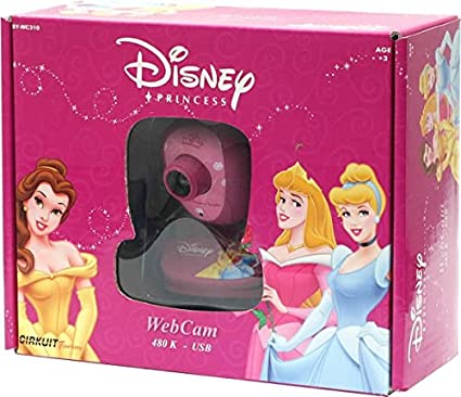WEBCAM DISNEY PRINCESS WC310 1.3MP (1600x1200) - USB - NOVO