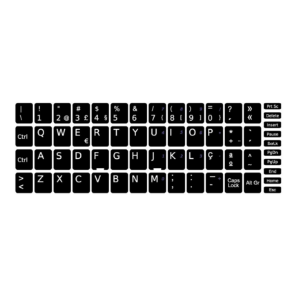 AUTOCOLANTES TECLADO PT (VINIL DE ALTA QUALIDADE) - OFERTA
