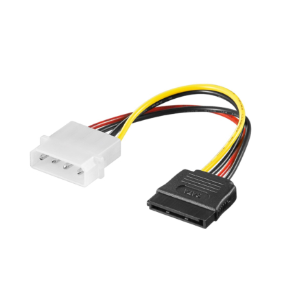 CABO DE ALIMENTAÇÃO INTERNO MOLEX - 5.25'' MACHO > SATA FÊMEA