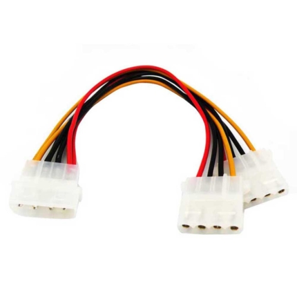 CABO DE ALIMENTAÇÃO INTERNO MOLEX - 1X5.25 MACHO > 2X5.25 F (15 CM)