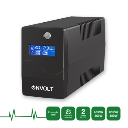 UPS ONVOLT LINHA INTERACTIVA 650VA 360W LCD - NOVO