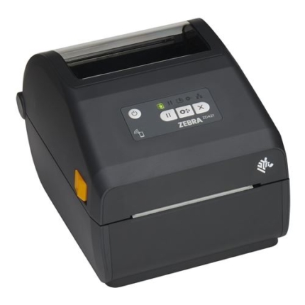 IMPRESSORA ETIQUETAS TRANSFERÊNCIA TÉRMICA ZEBRA ZD421 TT 203dpi USB / USB HOST / BTLE PRETA - NOVO (ZD4A042-30EM00EZ)