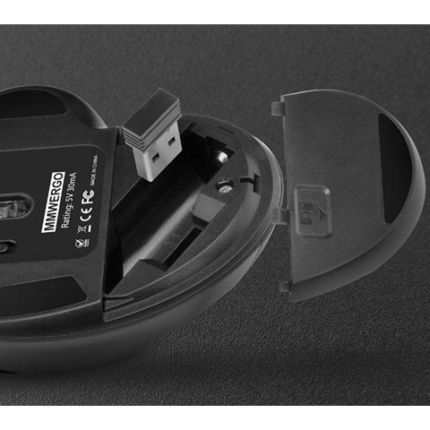 MARS GAMING MMWERGO WIRELESS MOUSE, 3200DPI, ERGONOMIC, KAILH MECHANICAL, BLACK