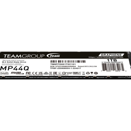 TEAM GROUP SSD MP44Q NVME 1TB M.2 PCIE 4.0