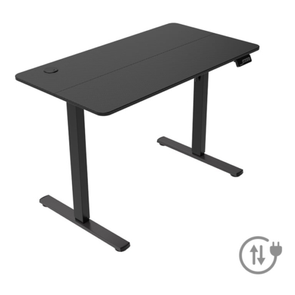 MARS GAMING MGD-ERGOPRO 110X60CM ERGONOMIC GAMING DESK ELECTRIC HEIGHT ADJUSTMENT HEADPHONE STAND BLACK