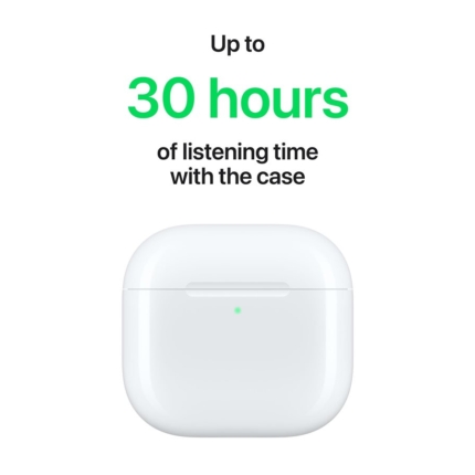 APPLE AirPods 4 True Wireless Earphones with Mic Bluetooth White