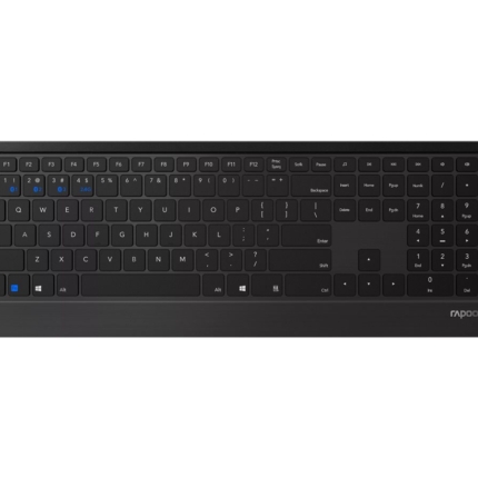 RAPOO E9500M MULTI-MODE WIRELESS ULTRA-SLIM KEYBOARD BLACK