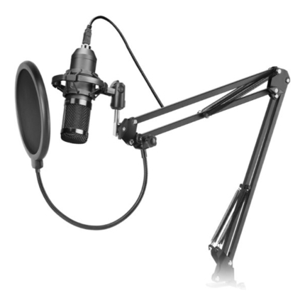 MARS GAMING MMICPRO ULTRA-HIGH DEF MICROPHONE, 192KHZ, ARM, ANTI-VIBRATION + POP FILTER, USB