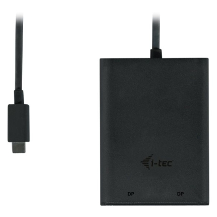 I-TEC USB C to Dual DisplayPort VideoAdapter 2x DisplayPort 4K Ultra HD compatible with Thunderbolt 3