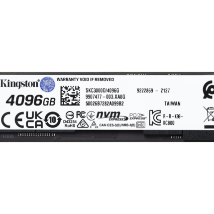 KINGSTON KC3000 4096GB PCIe 4.0 NVMe M.2 SSD