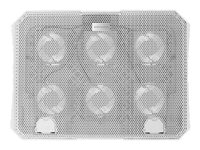 MARS GAMING MNBC23 NOTEBOOK COOLER & STAND 6x FANS PHONE HOLDER UP TO 16INCH WHITE