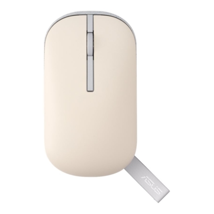 ASUS MD100 WIRELESS OPTICAL MOUSE 1600 DPI 2 BUTTONS BT FREQUENCY 2.4 GHZ OAT MILK & GREEN TEA COLORS