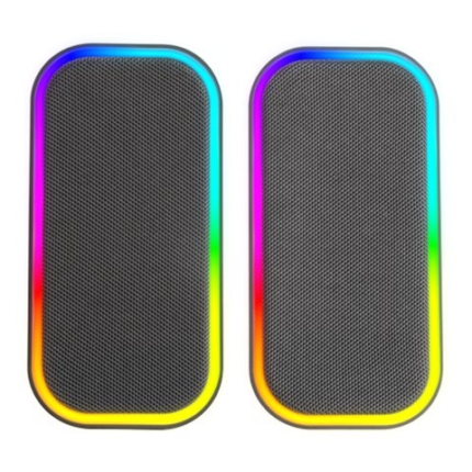 MARS GAMING MS-OM BT 20W GAMING SPEAKERS, DYNAMIC RGB LIGHTING, CONTROL BOX, BLACK