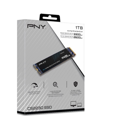 PNY CS2230 1TB M.2 NVMe 1.4 4xGen3 Internal Solid State Drive