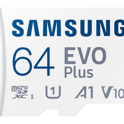 SAMSUNG EVO PLUS microSD 64GB 2024 incl. SD Adapter memory card UHS-I U3 Full HD and 4K UHD 160 MB/s read