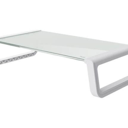 TRUST MONTA GLASS MONITOR STAND WHT
