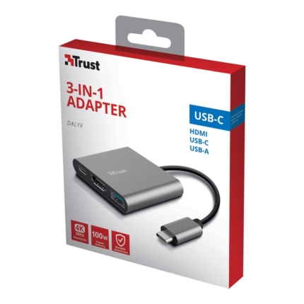 TRUST DALYX 3-IN-1 USB-C ADAPTER