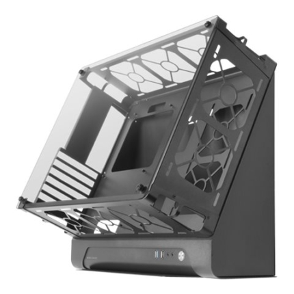 MARS GAMING MCB XL PREMIUM CUSTOM ATX CASE SIDE GLASS DUAL CHAMBER BLACK