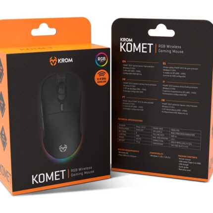 KROM KOMET RGB WIRELESS GAMING MOUSE 2400 DPI
