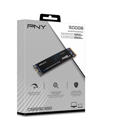 PNY CS2230 500GB M.2 NVMe 1.4 4xGen3 Internal Solid State Drive