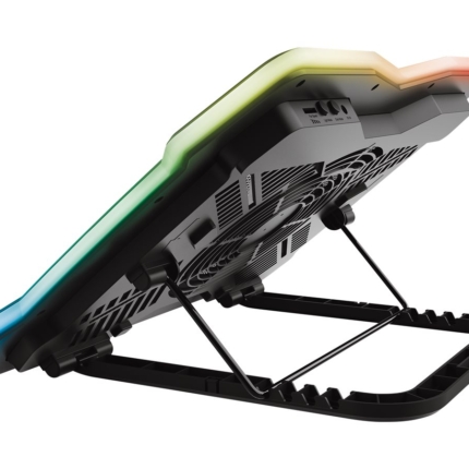 TRUST GXT 1126 Aura Multicolour-illuminated Laptop Cooling Stand