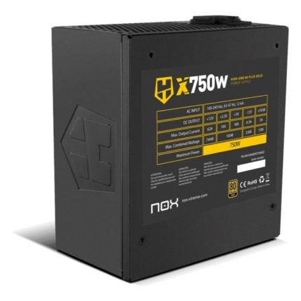 NOX HUMMER X 750W MODULAR 80PLUS GOLD ATX POWER SUPPLY