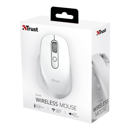 TRUST OZAA WIRELESS MOUSE, WHITE 24933