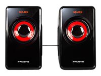 MARS GAMING 10W RMS SPEAKERS, VIBRO-SUBWOOFER ULTRA BASS, REMOTE VOLUME CONTROL - MS1