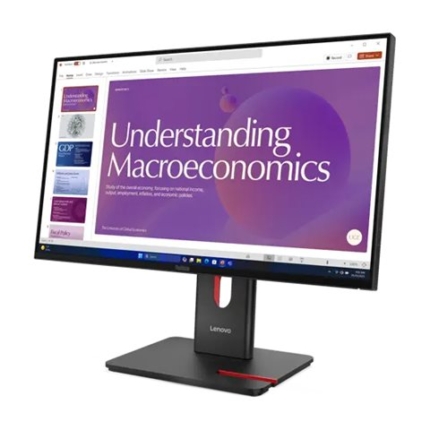 LENOVO ThinkVision T24D-40 23.8inch 1920x1080 IPS 120Hz USB-C docking 96W Daisy Chain Speakers 2x2W Epeat Gold TCO10