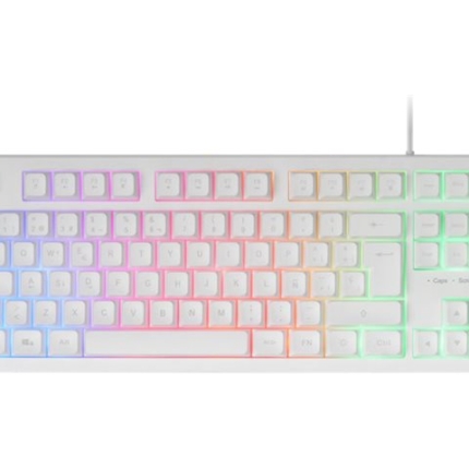 MARS GAMING MK023 TKL H-MECH RED KEYBOARD, FRGB LIGHTING, WHITE, PORTUGUESE