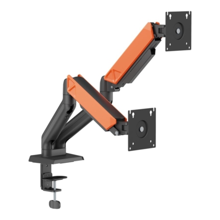 NAPOFIX FULL-MOTION GAMING DESK MOUNT FOR DUAL MONITOR