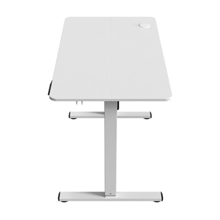 MARS GAMING MGD-ERGOPRO 110X60CM ERGONOMIC GAMING DESK ELECTRIC HEIGHT ADJUSTMENT HEADPHONE STAND WHITE