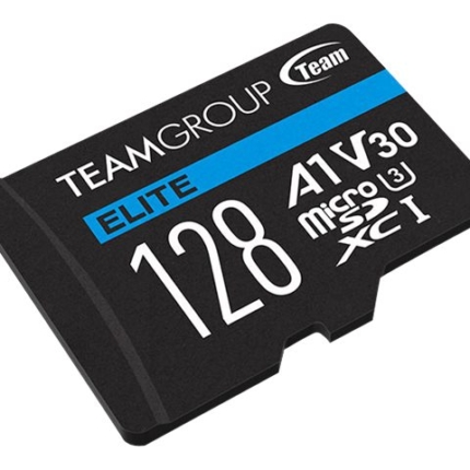 TEAM GROUP 128GB microSDXC ELITE UHS-I U3 V30 A1 c/adap.100R/50W