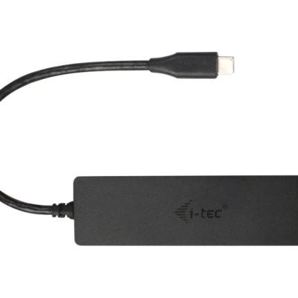 I-TEC USB C Slim Passive HUB 4 Port without power adapter for Notebook Tablet PC supports Win Mac OS compatible with Thunderbolt