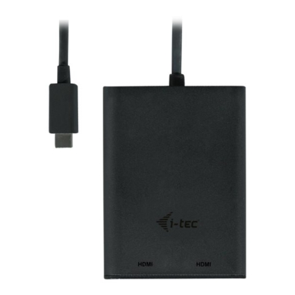 I-TEC USB C to Dual HDMI Port VideoAdapter 2x HDMI Port 4K Ultra HD compatible with Thunderbolt 3