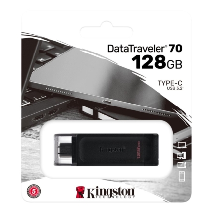 KINGSTON 128GB USB-C 3.2 Gen1 DataTraveler 70