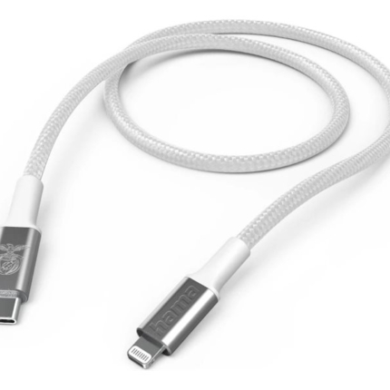 HAMA BENFICA FABRIC LIGHTNING TO USB-C CABLE, 2M