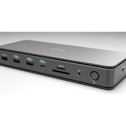 I-TEC Thunderbolt 4 2x Display Dock Generation 3 7x USB + thereof 1x TB4 2.5GLAN PD 92W 1m TB4 Cable SD/TF cardreader 3.5 mm Audio