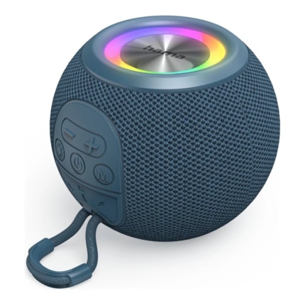 HAMA BALL SHAPE BLUETOOTH SPEAKER, 5 LIGHT MODES, 5W, BLUE