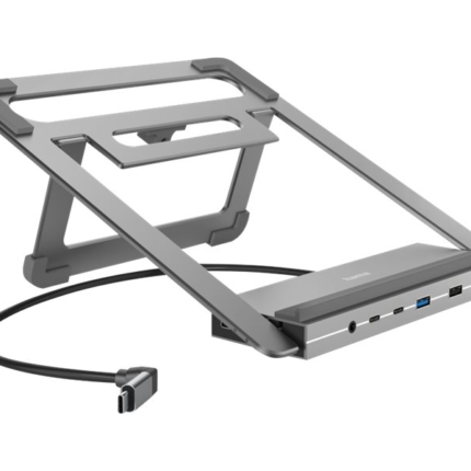 HAMA CONNECT2OFFICE STAND DOCKING STATION, USB-C NOTEBOOK HOLDER, 12 PORTS