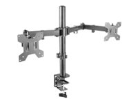 MARS GAMING MARM2 DUAL MONITOR ARM FOR UP TO 27INCH SCREENS, BLACK