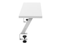 MARS GAMING MGDS ERGONOMIC MONITOR STAND RISER 60X20CM CARBON FIBER TABLE TOP STEEL FRAME WHITE